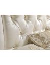 BEDS - Queen, King & California King Sizes White Bed with Sommier