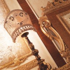 BEDS - Queen, King & California King Sizes Italian Bed with Surround and Embroidered Headboard 2