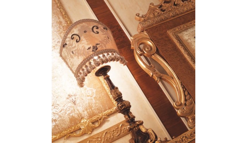 BEDS - Queen, King & California King Sizes Italian Bed with Surround and Embroidered Headboard