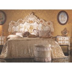 BEDS - Queen, King & California King Sizes Bed with Surround Noble White Upholstered Headboard