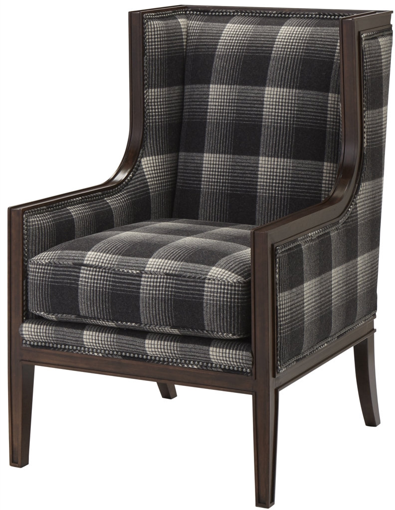 Luxury Leather & Upholstered Furniture Aberdeen Flint Upholstered Arm Chair