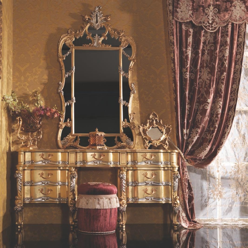 Executive Desks Stylish Italian Vanity Dressing Table with Drawers