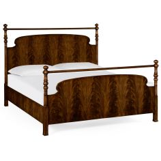 LUXURY BEDROOM FURNITURE Classic Mahogany Low Queen Bed