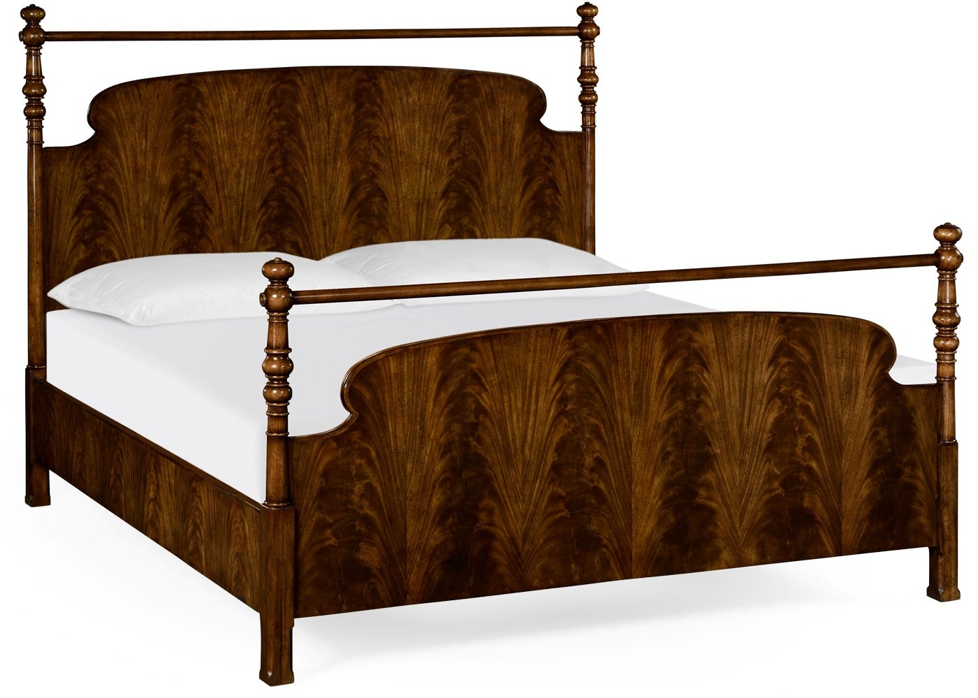 LUXURY BEDROOM FURNITURE Classic Mahogany Low Queen Bed