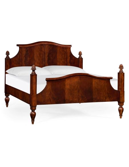 LUXURY BEDROOM FURNITURE Plantation Style Mahogany Finish Bed