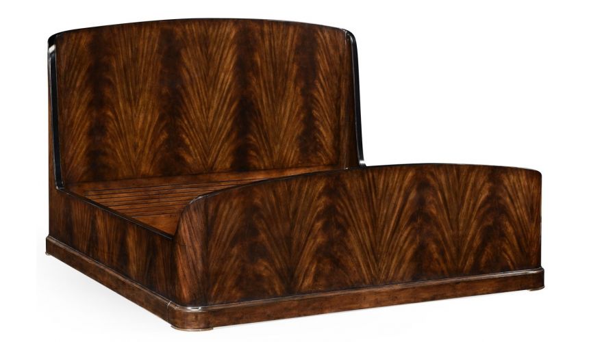 LUXURY BEDROOM FURNITURE Old European Style Wingback Bed