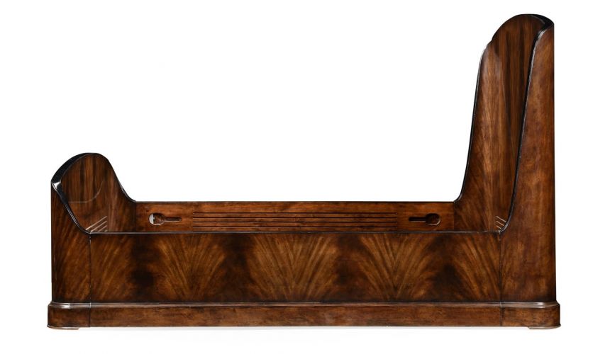 LUXURY BEDROOM FURNITURE Old European Style Wingback Bed