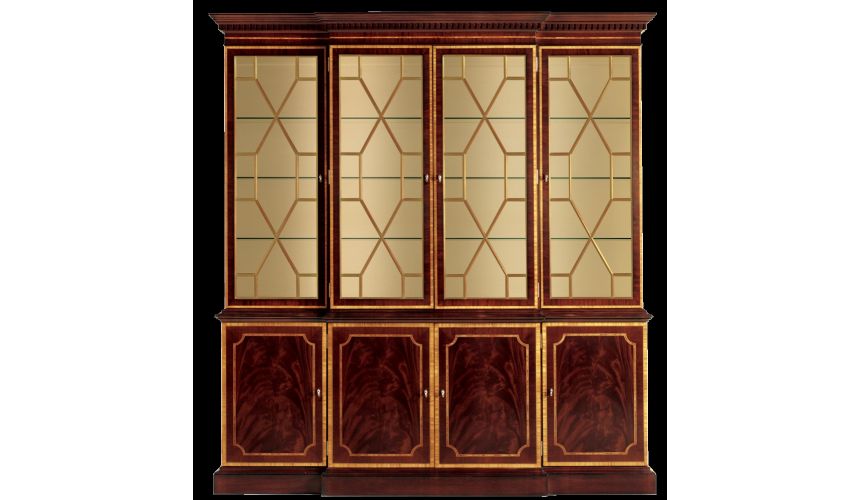 Breakfronts & China Cabinets Breakfront china cabinet. American made furniture and furnishings