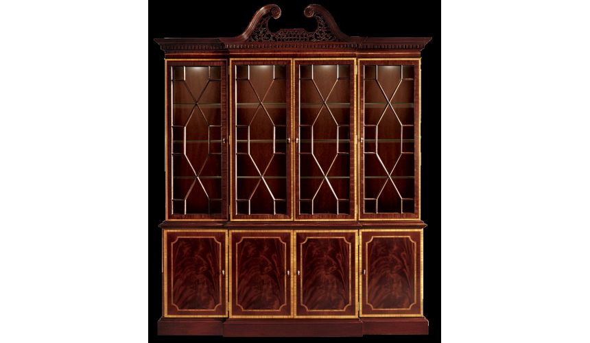 Breakfronts & China Cabinets Breakfront china cabinet. American made luxury furniture and furnishings