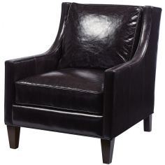 Luxury Leather & Upholstered Furniture Monte Cristo Carbon Club Chair
