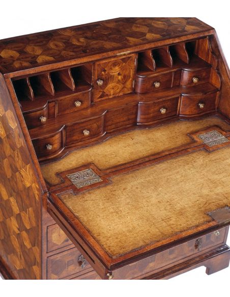 Executive Desks Walnut Bureau Cabinet, Secretary. 522