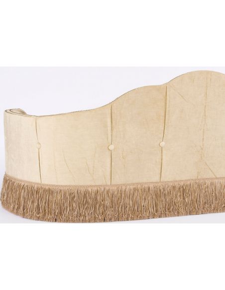 Luxury Leather & Upholstered Furniture Button Back Tufted Sofa