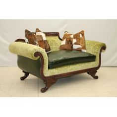 Carved Frame Love Seat 8403-04