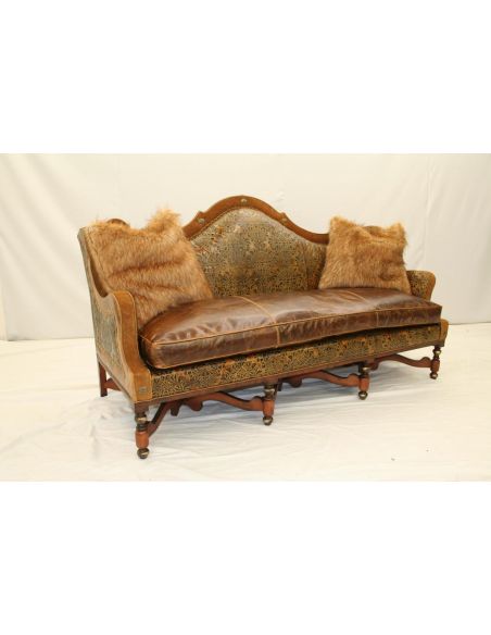 Luxury Leather Furniture Charleston Pecan Sofa