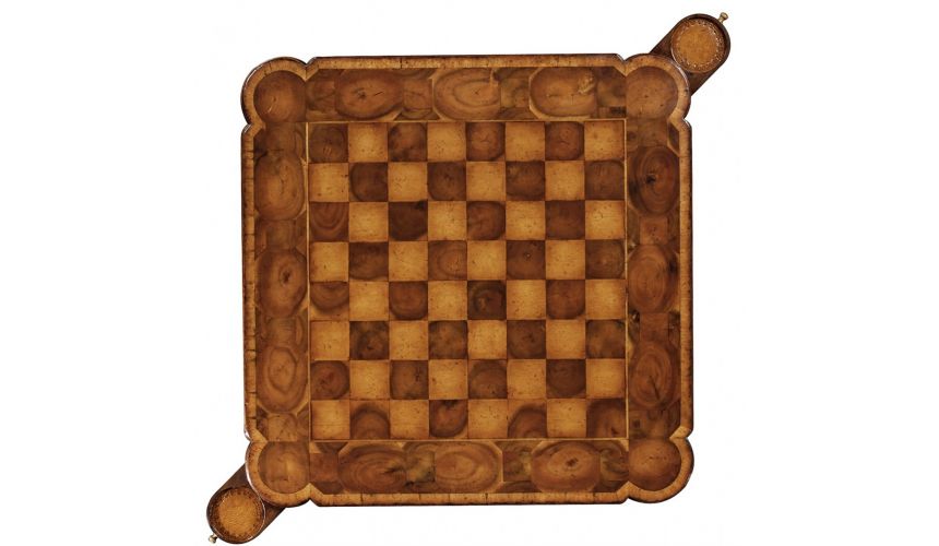 Game Card Tables & Game Chairs Chess game table. Upscale home furnishings