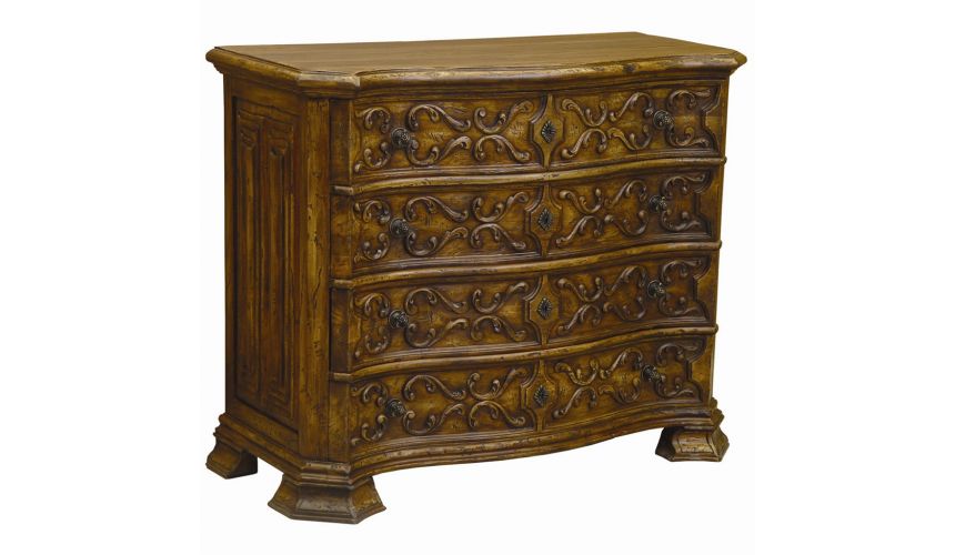 LUXURY BEDROOM FURNITURE Chest Of Drawers, luxury high end furniture. Expertly hand carved in the Spanish style