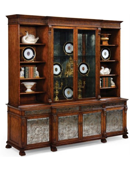 Breakfront China Cabinet. High end dining rooms, home furnishings.