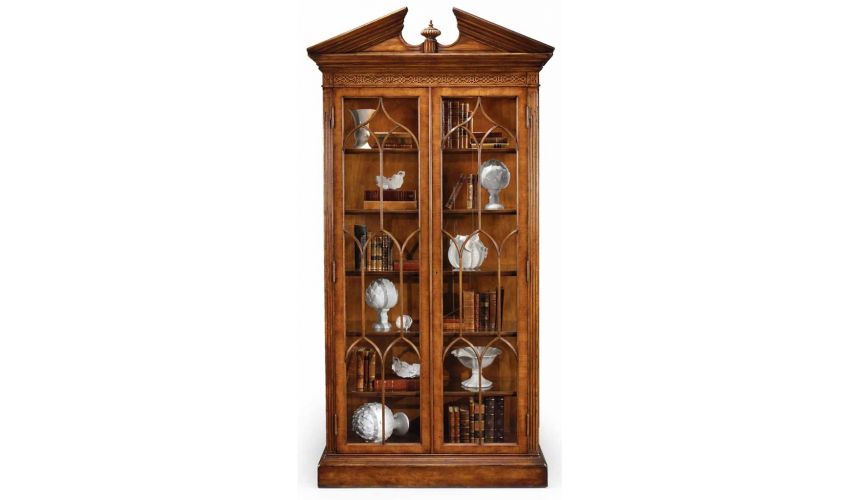Breakfronts & China Cabinets Crossbanded China Display Cabinet. 76