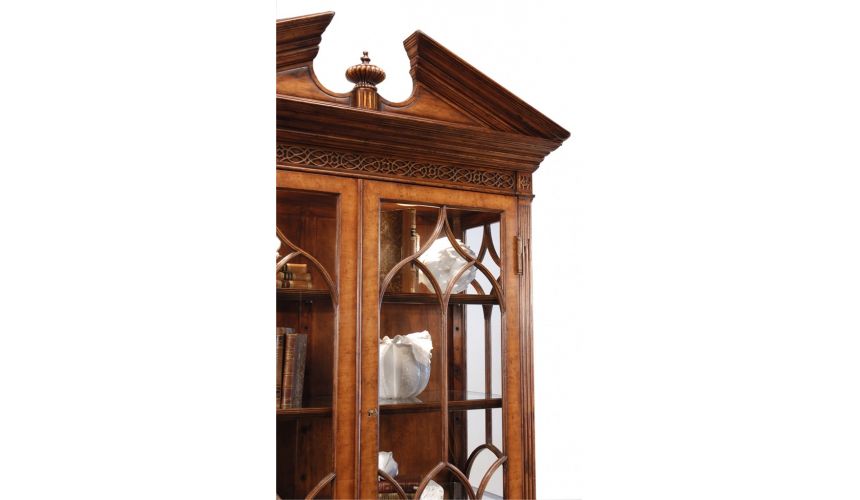 Breakfronts & China Cabinets Crossbanded China Display Cabinet. 76