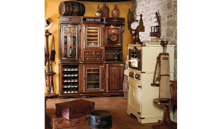 Unique Cigar And Wine Cabinet With A