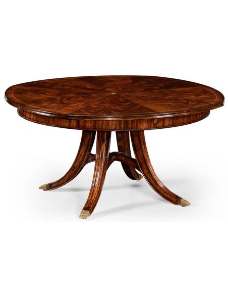 Dining Tables Mahogany Circular Dining Table Set-45