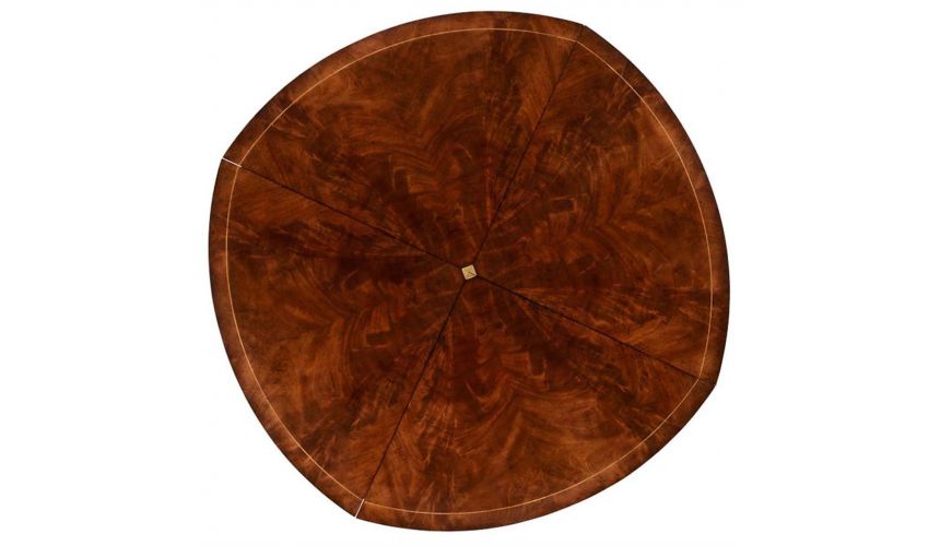 Dining Tables Mahogany Circular Dining Table Set-45