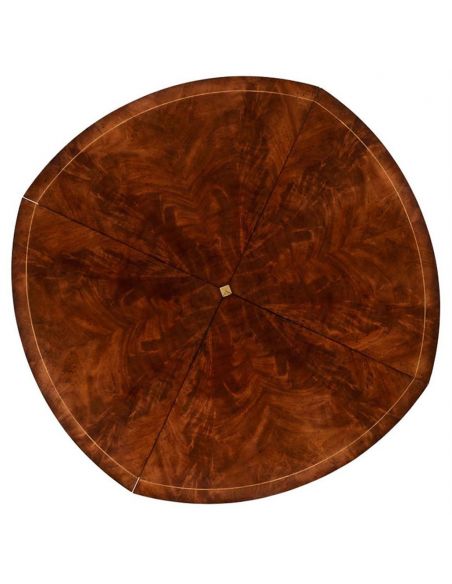 Dining Tables Mahogany Circular Dining Table Set-45