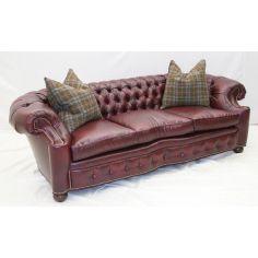 SOFA, COUCH & LOVESEAT City Club Leather Tufted sofa 44. High End Furnishings