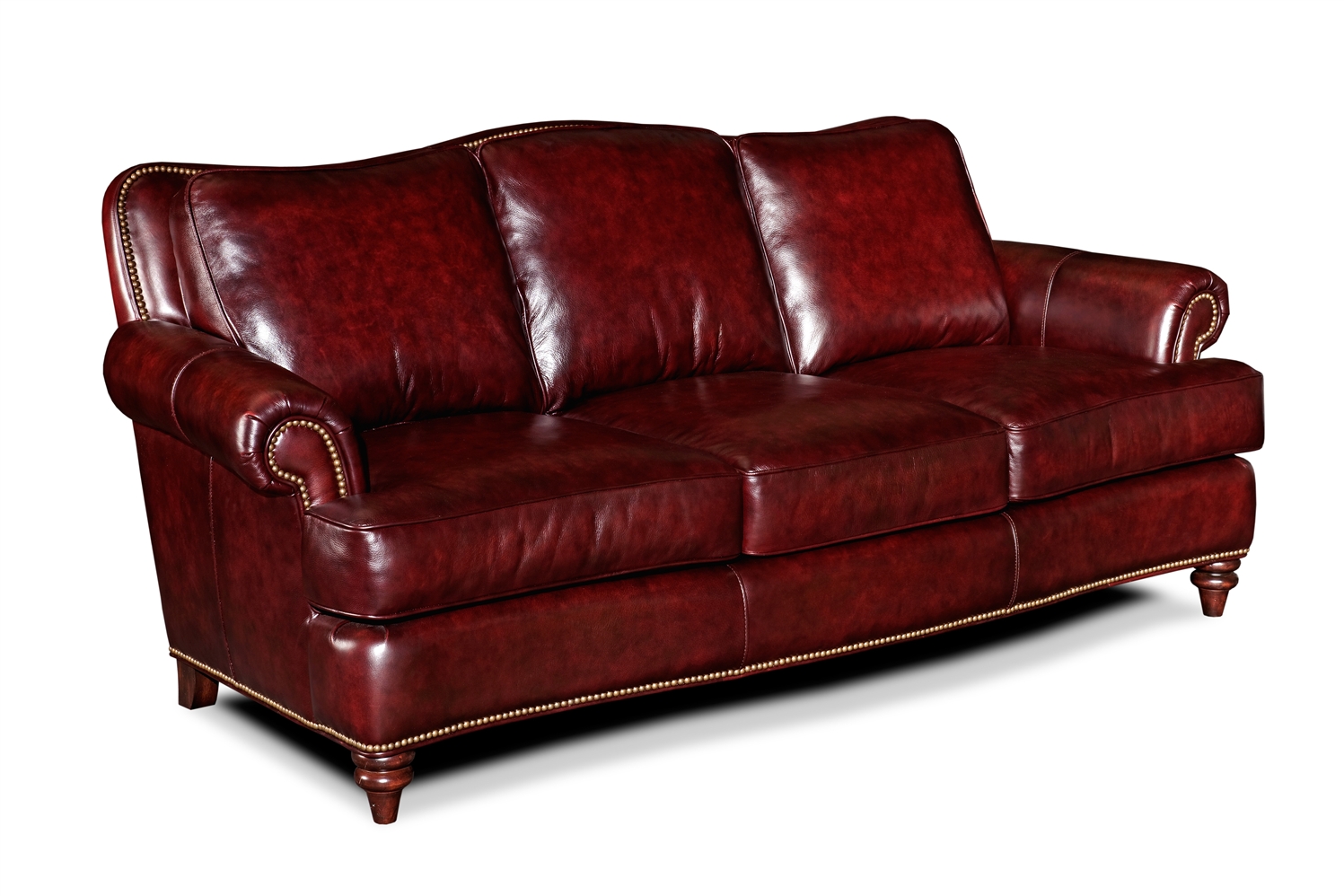 SOFA, COUCH & LOVESEAT Classic Comfort All Leather Sofa