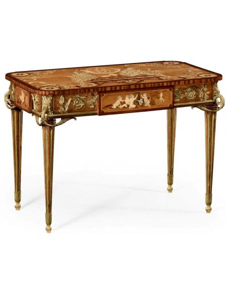 Classic antique reproduction furniture. Secrtaire cabinet