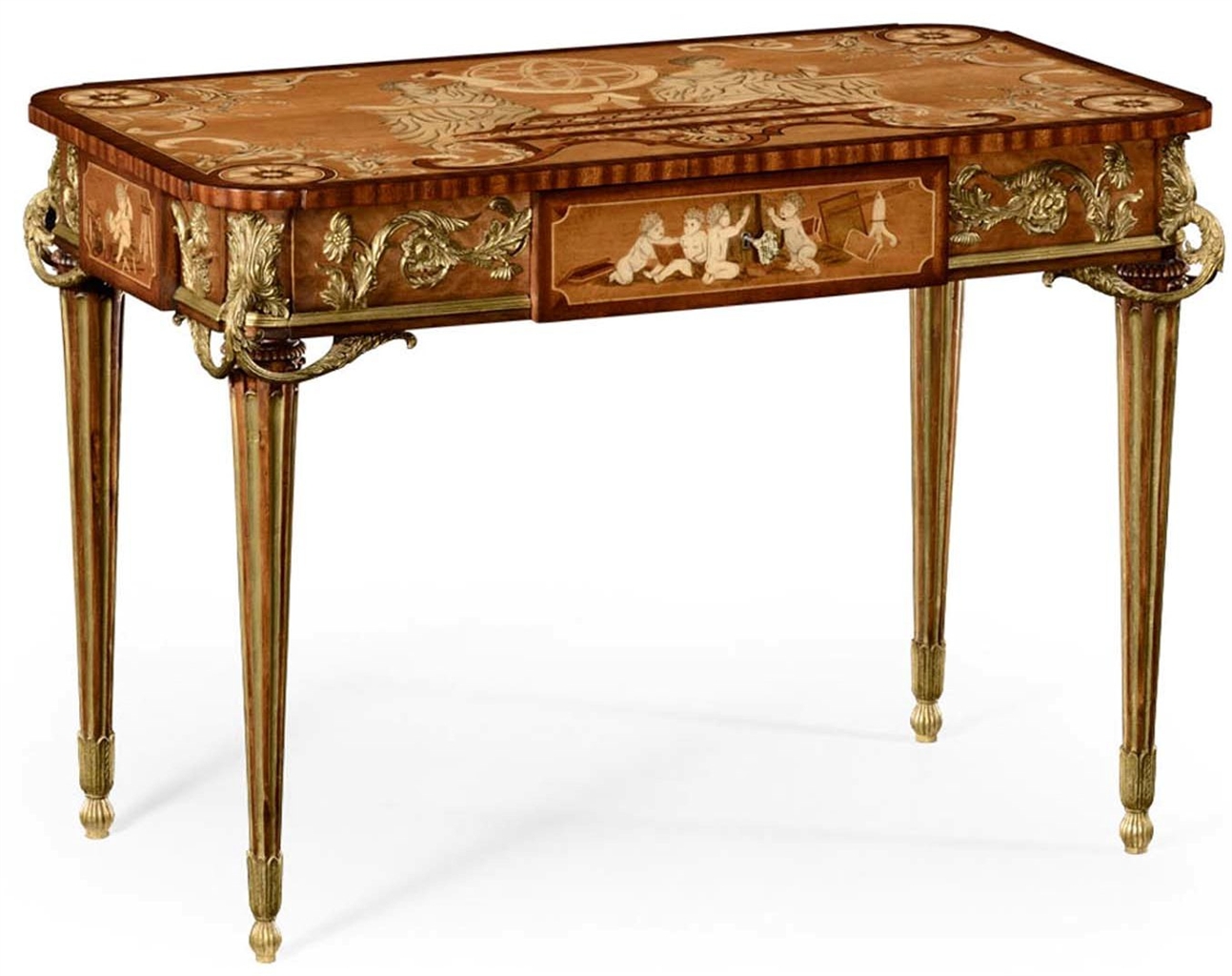Executive Desks Classic antique reproduction furniture. Secrtaire cabinet