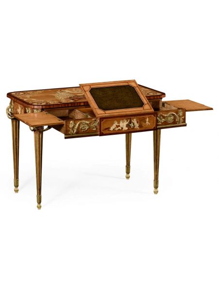 Executive Desks Classic antique reproduction furniture. Secrtaire cabinet