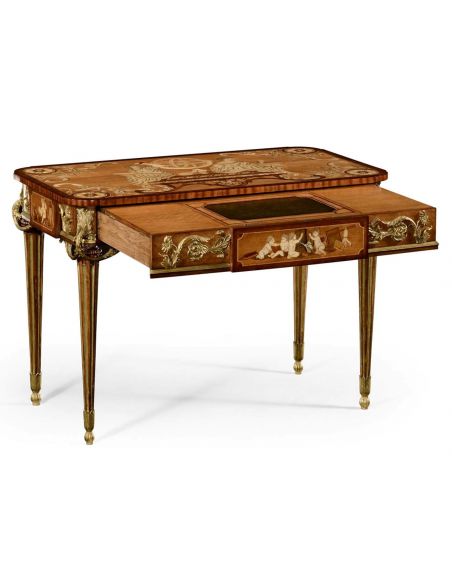 Executive Desks Classic antique reproduction furniture. Secrtaire cabinet