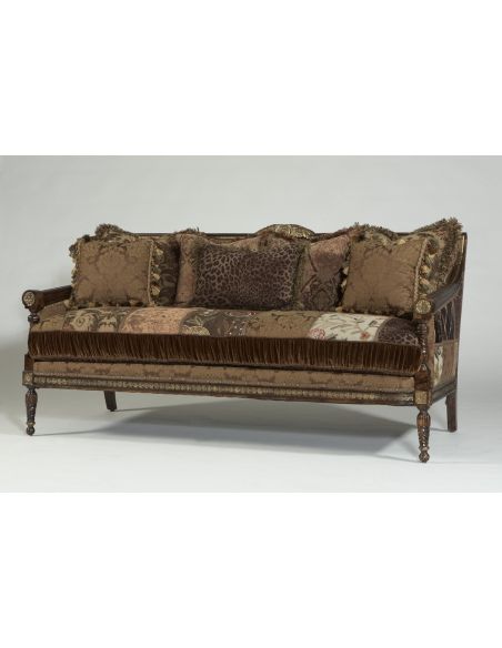 SOFA, COUCH & LOVESEAT Classy sofa, patches, high quality, lost look from the past