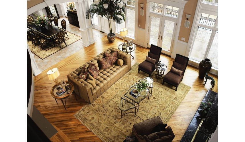 SOFA, COUCH & LOVESEAT Classy sofa, great colors, high quality, lost look from the past