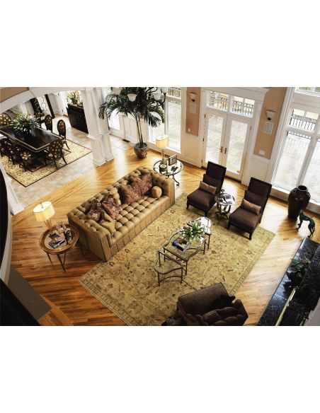 SOFA, COUCH & LOVESEAT Classy sofa, great colors, high quality, lost look from the past