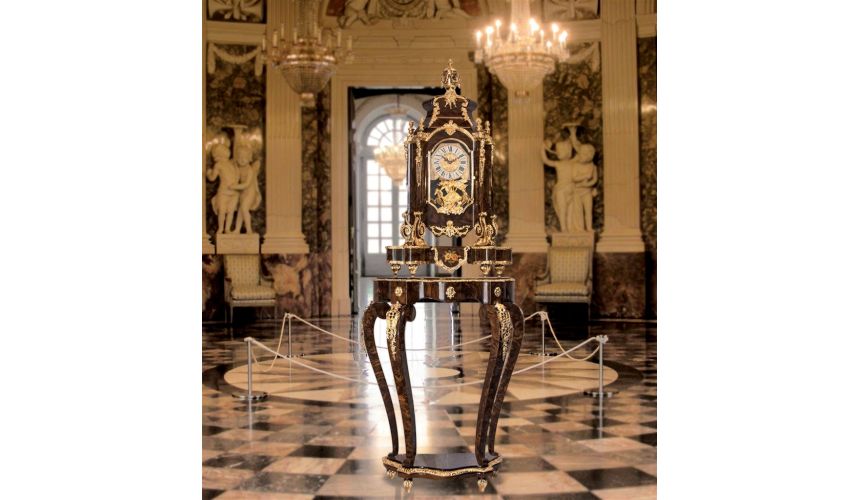 Executive Desks Clock and stand in the Louse XIV style