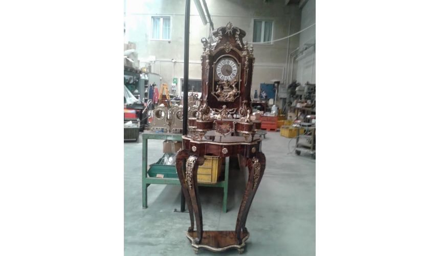 Executive Desks Clock and stand in the Louse XIV style