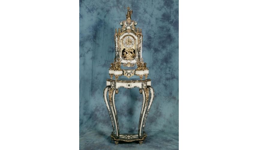 Executive Desks Clock and stand in the Louse XIV style