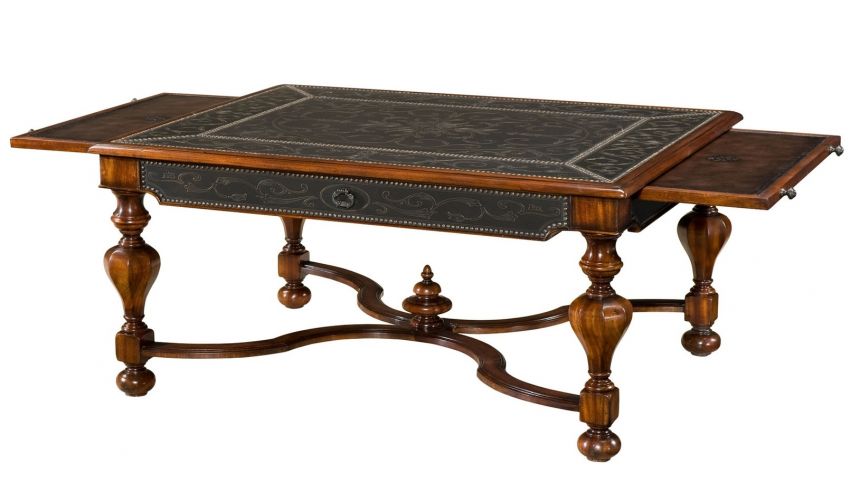 Coffee Tables cocktail table, Brass engraved