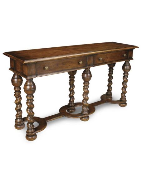 Console Table with Spiral Legs