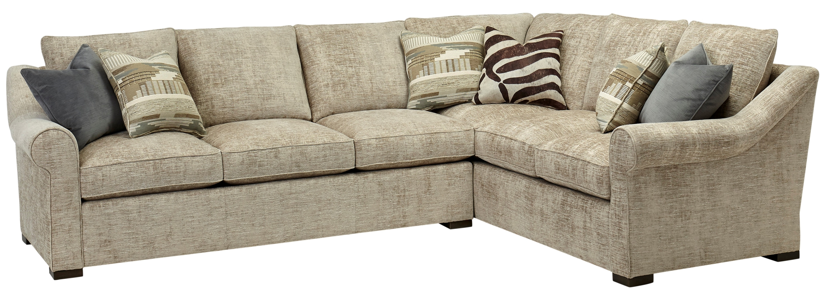 Luxury Leather & Upholstered Furniture Contemporary style sectional. High end furnishings. 6556