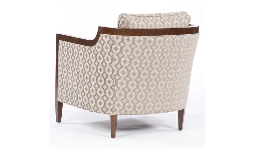 Luxury Leather & Upholstered Furniture Contemporary styled living room chair. 83