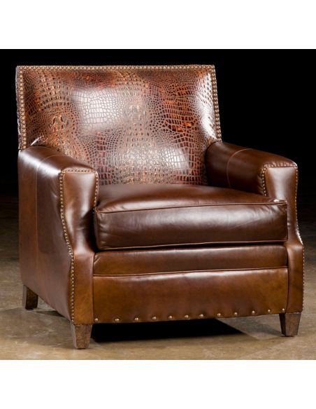 Cool leather accent chair. 47