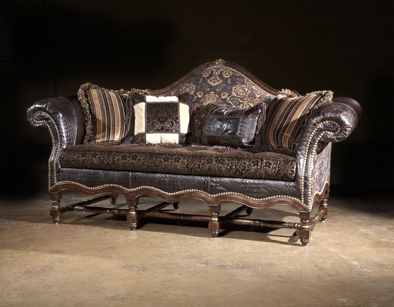 cool western style furniture custom sofa chair ottoman