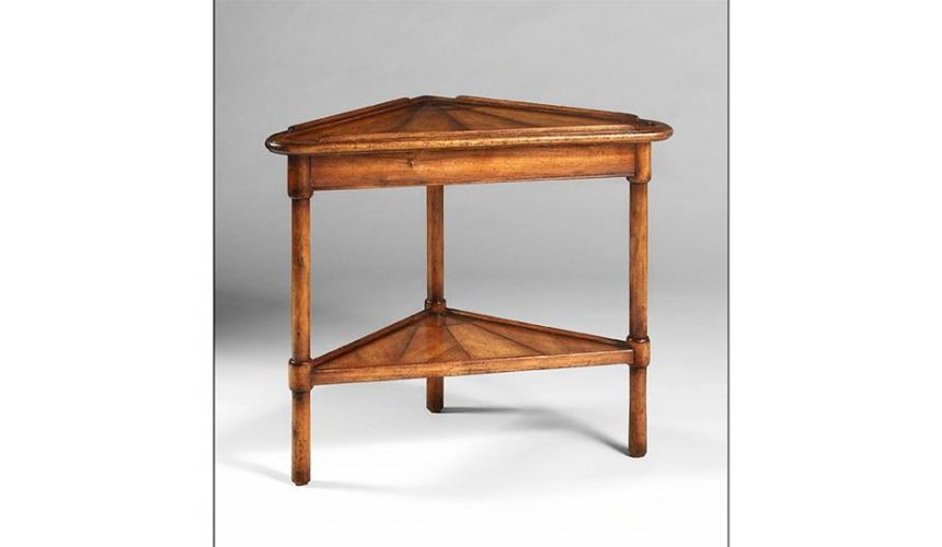 Square & Rectangular Side Tables Corner-table-with-marquetry