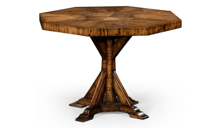 Country living, Country rustic octagonal side or small dining table