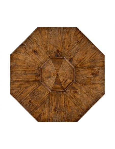 Country living, Country rustic octagonal side or small dining table