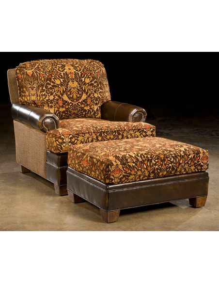 Luxury Leather & Upholstered Furniture Cozy family room arm chair. Furniture furnishings. 07