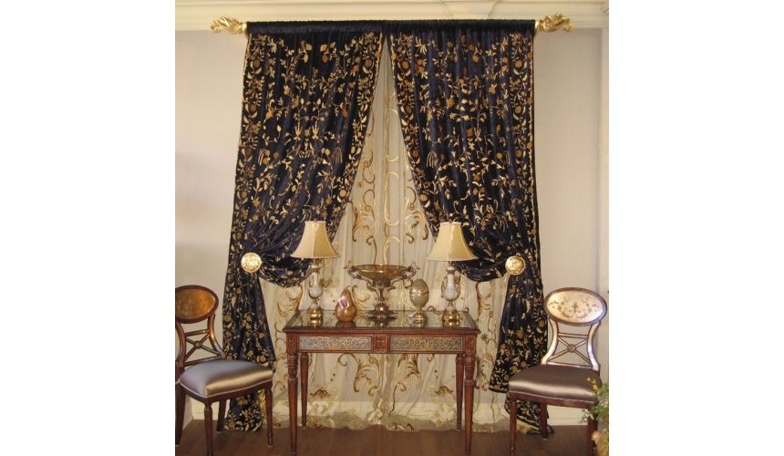 DINING ROOM FURNITURE Custom drapes, window treatments bedding and blinds